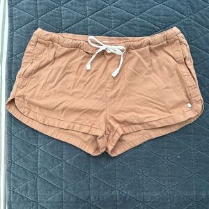 Roxy Women’s Rust Drawstring Shorts Size Large